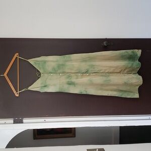 Colorant light green tie dyed slip dress M